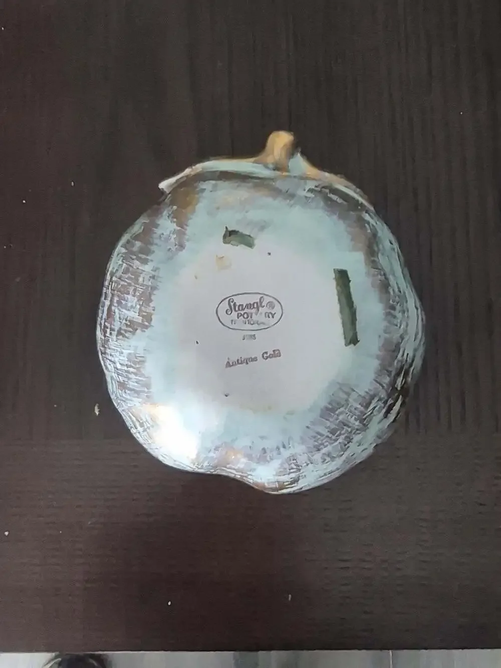 Stangl Pottery Antique Gold Apple Bowl Decorative Dish